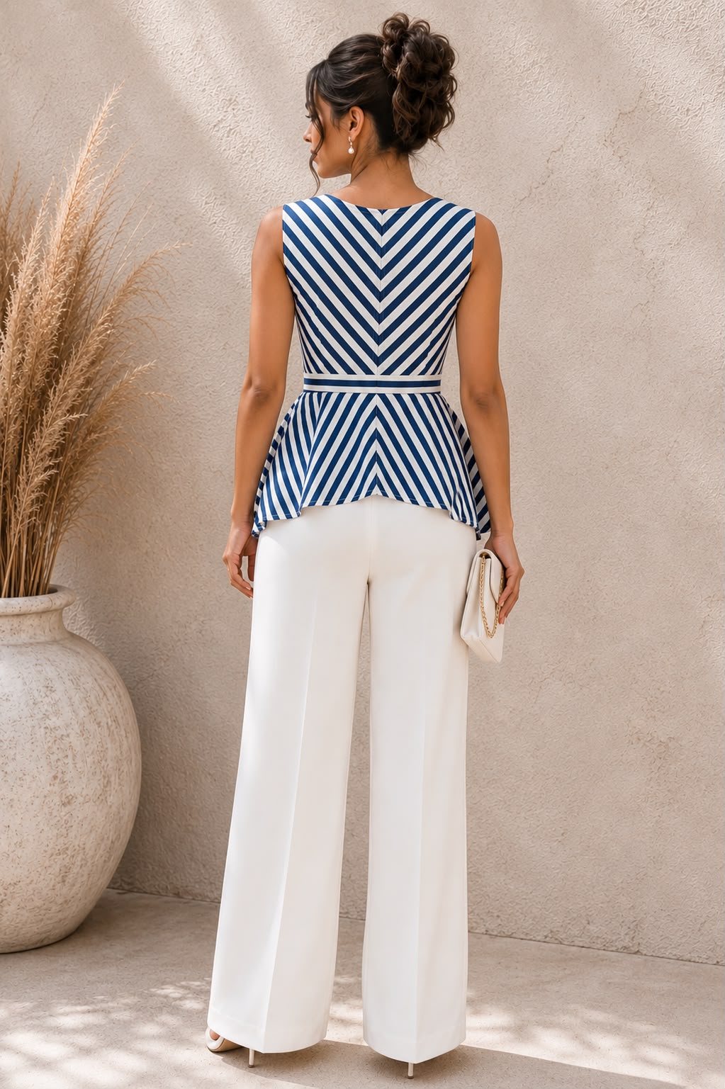 STRIPED ROCK & ROLL TOP