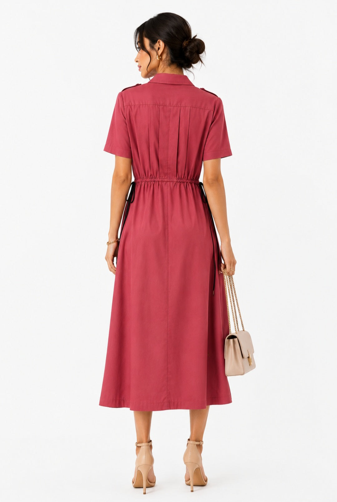 UNBOTTONED ZIP DRESS