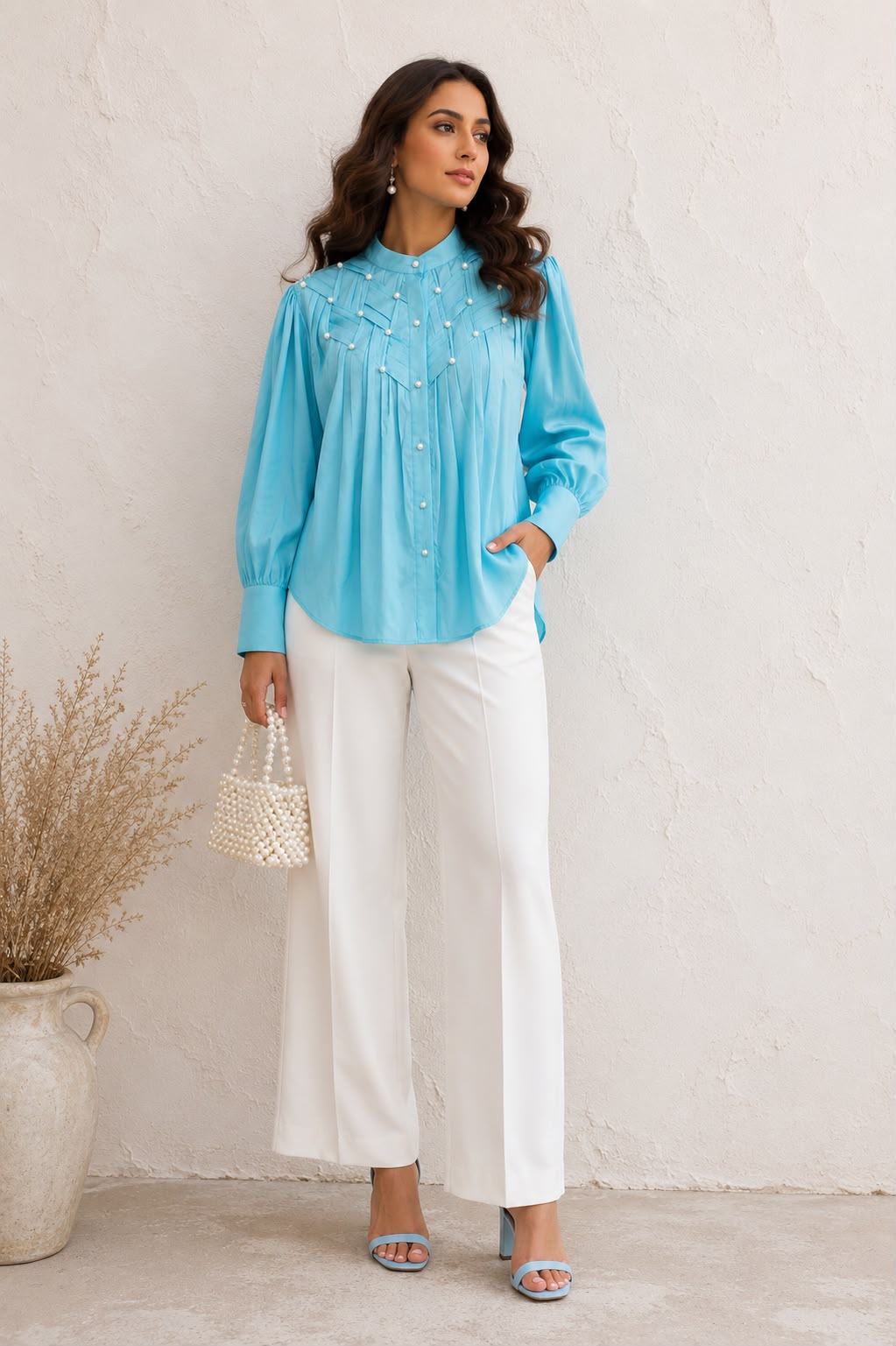 WEAVE PEARL SHIRT