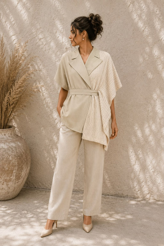 JUTTED BLAZER DRAPE