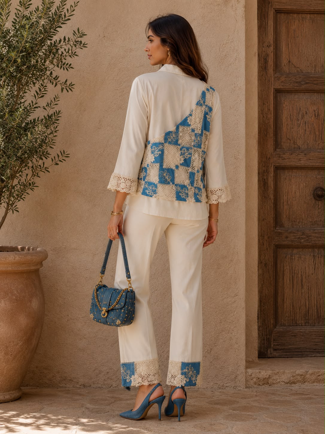 DENIM CROCHET CO-ORD SET