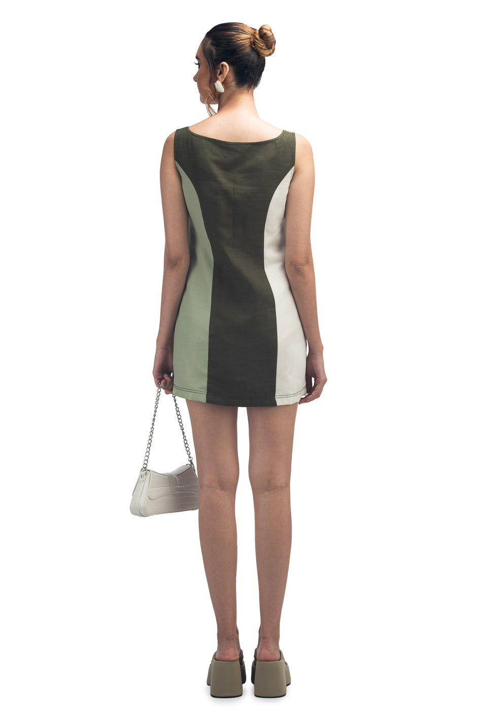 SAGE BLOCK DRESS