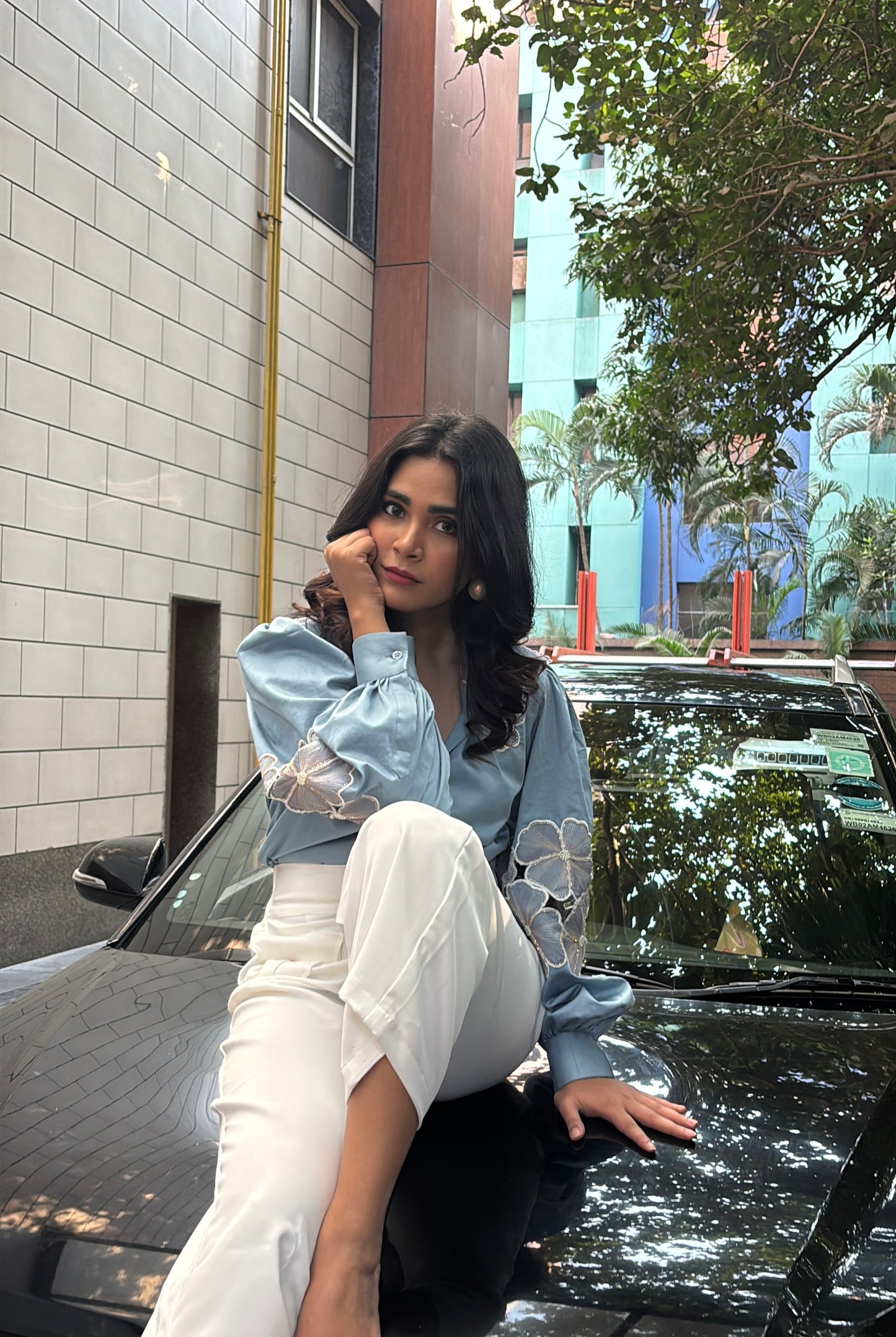 BLUE BRIDGETON WHISPER SHIRT