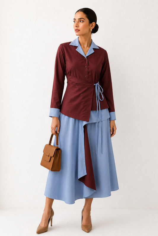 THE TERRACOTTA TIED CO-ORD SET