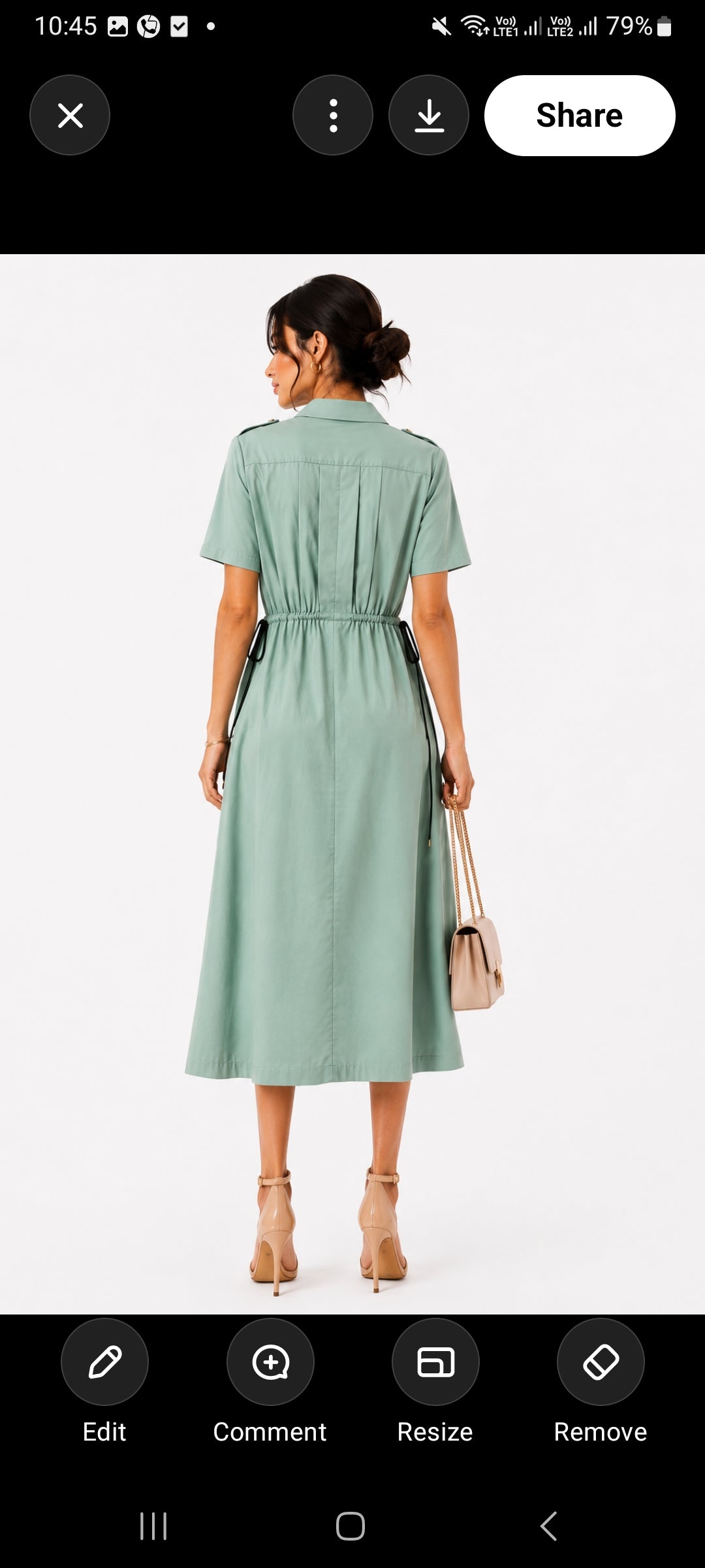 UNBOTTONED ZIP DRESS