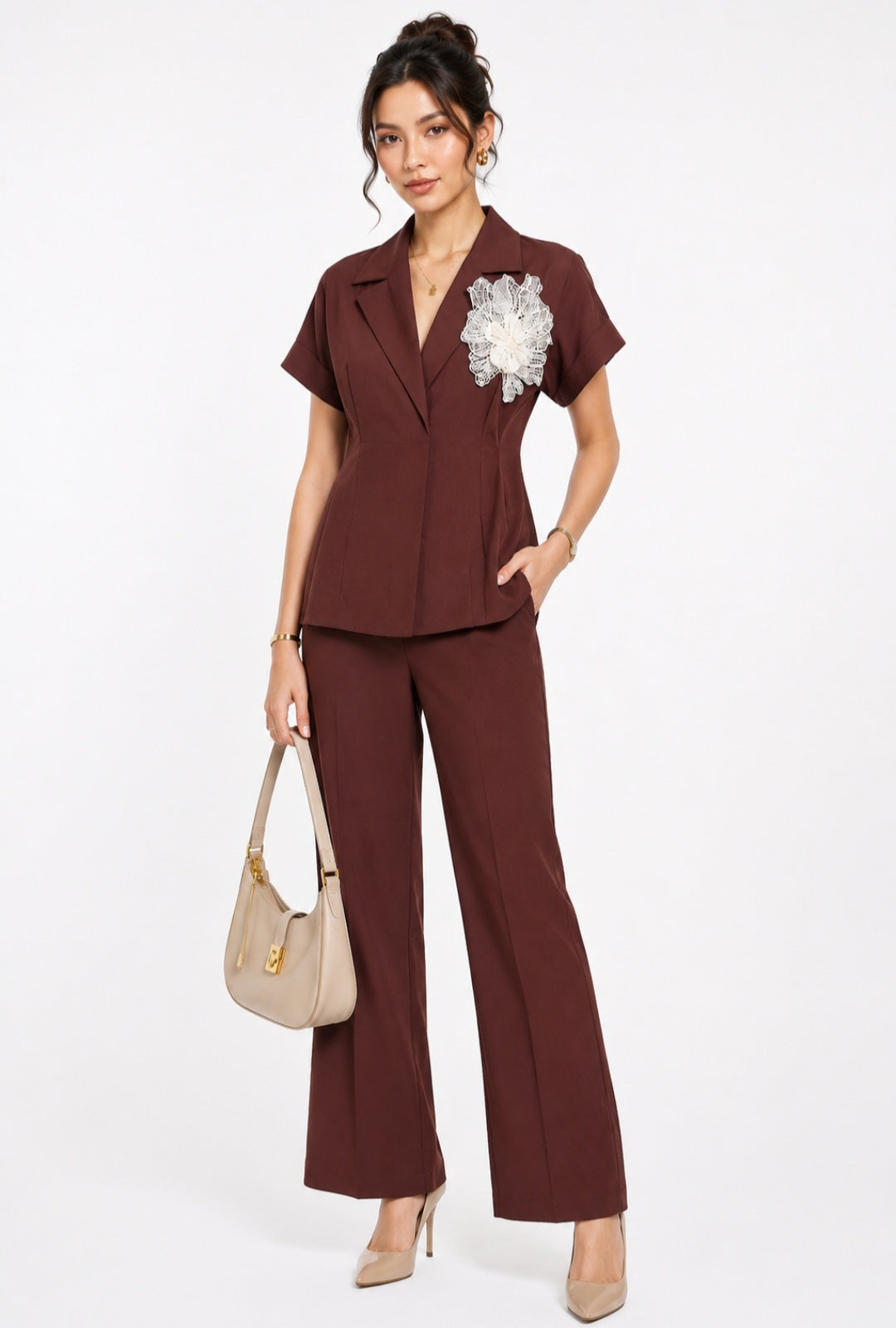 MOCHA BLOOM CO-ORD SET