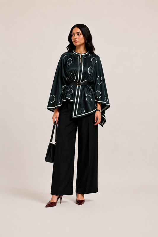 OLIVE DREAM DRAPE TOP