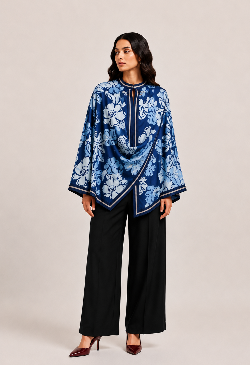 FLORAL DREAM DRAPE TOP