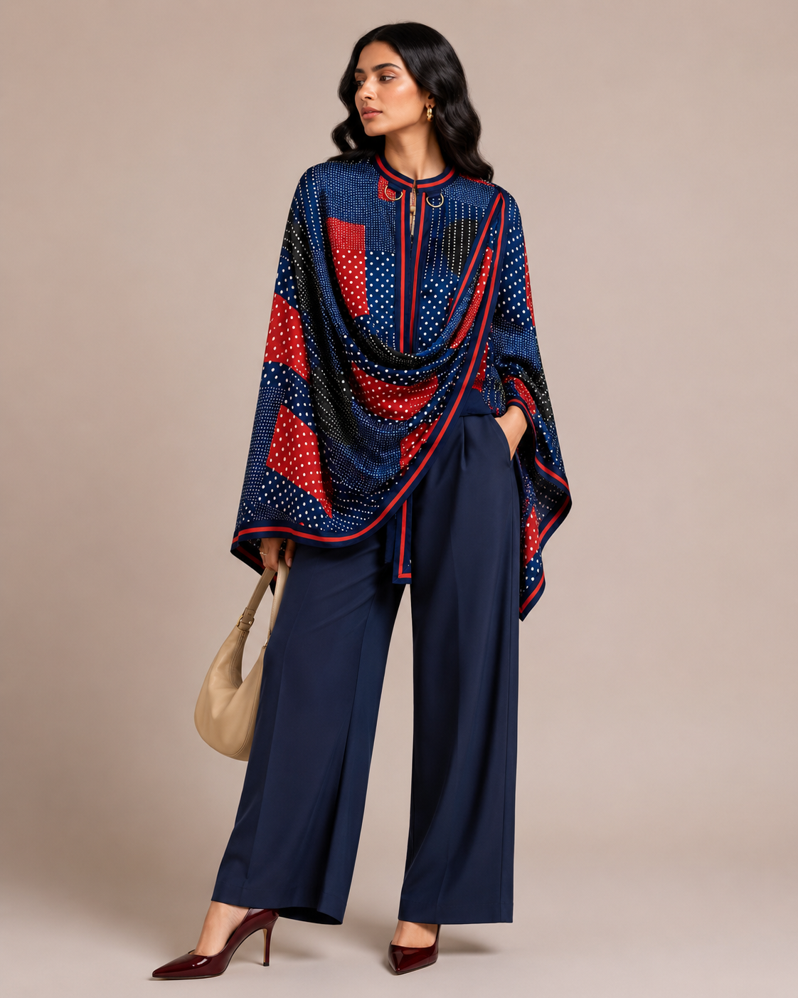 POLKA DREAM DRAPE TOP