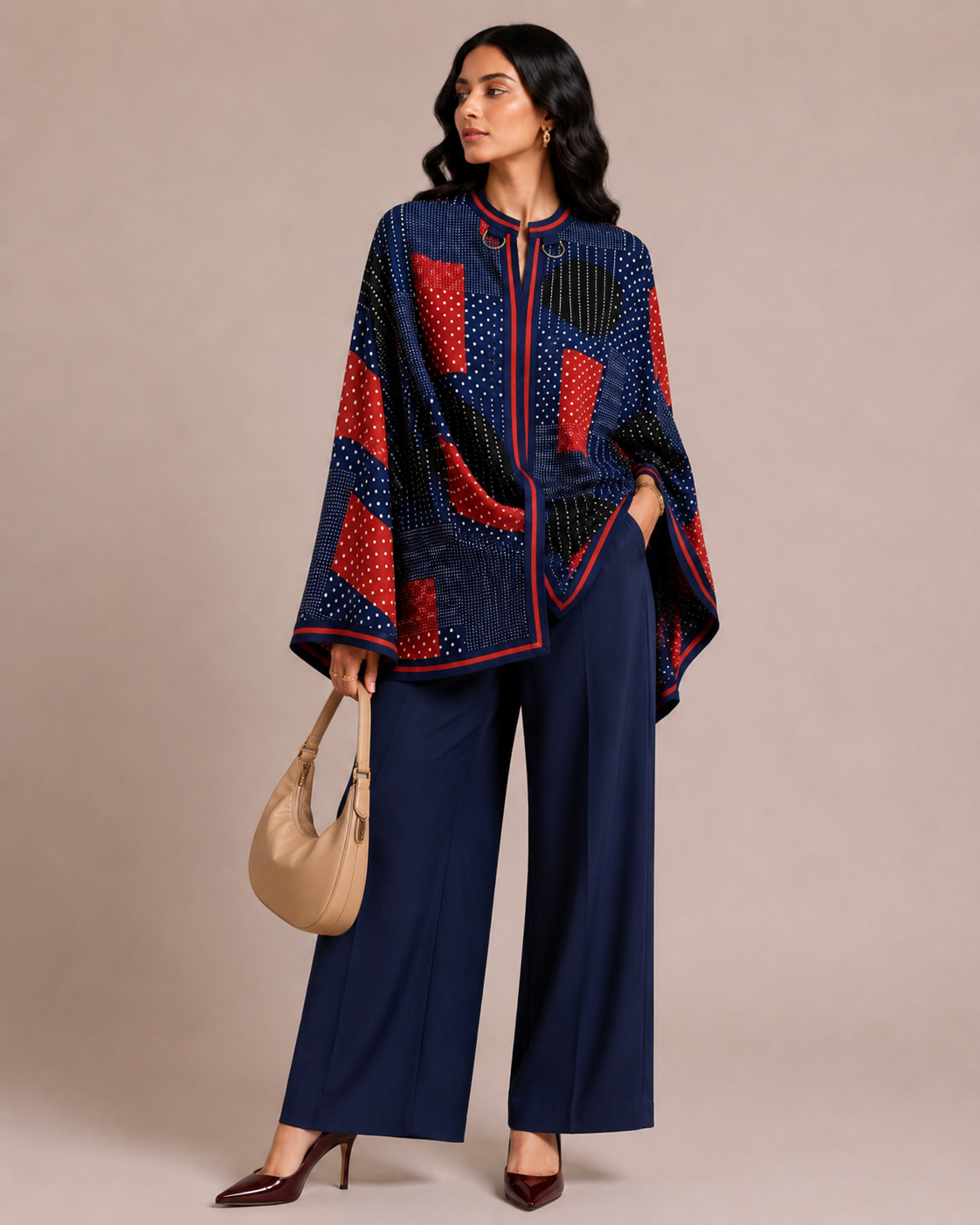 POLKA DREAM DRAPE TOP