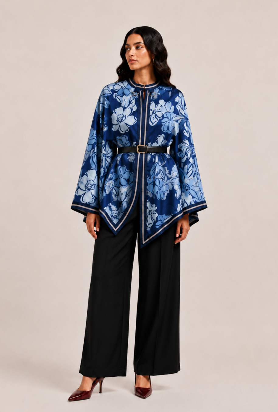 FLORAL DREAM DRAPE TOP