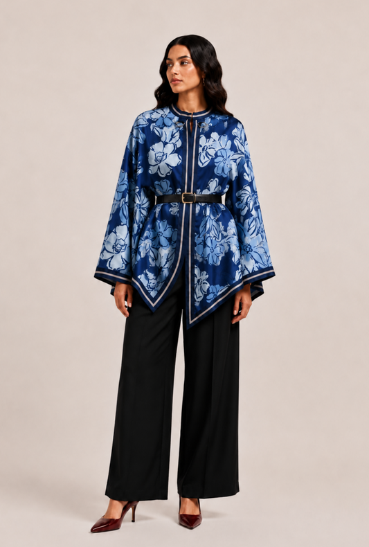 FLORAL DREAM DRAPE TOP